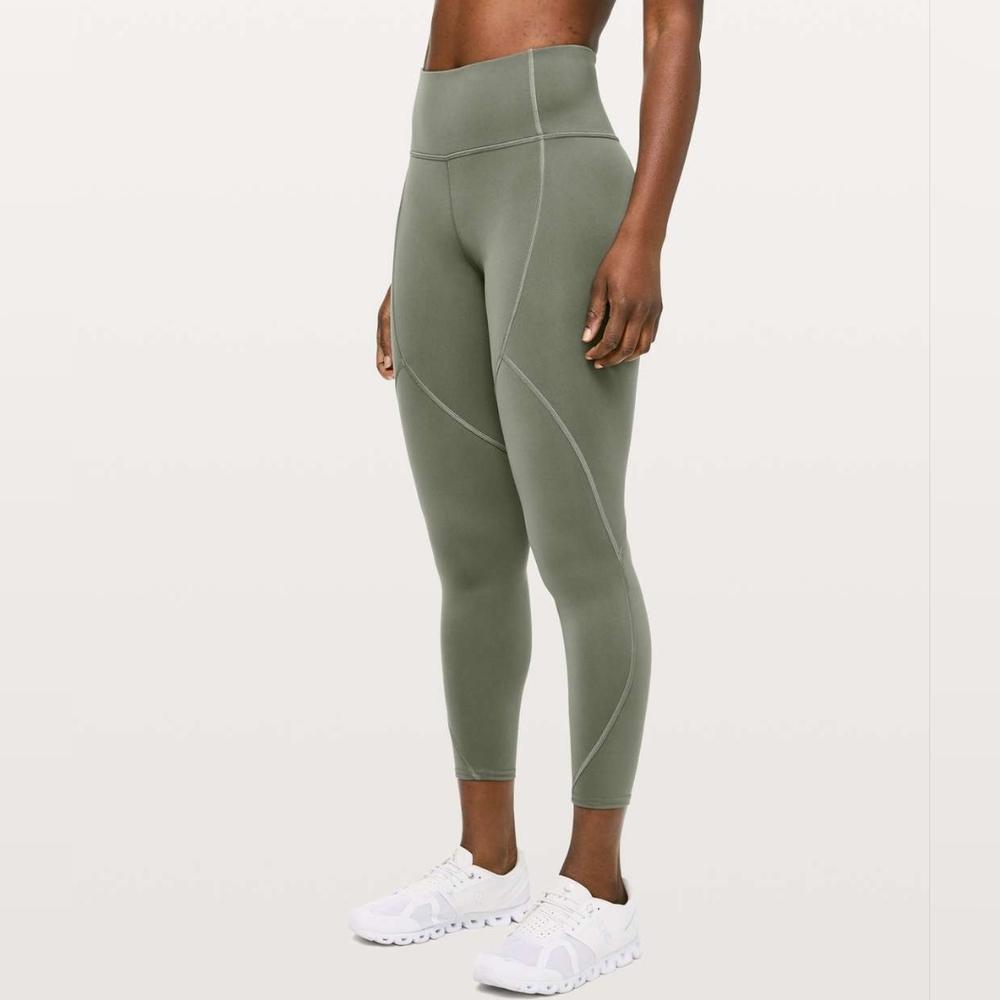 Lululemon To The Beat Tight *24", Sage, Size 2